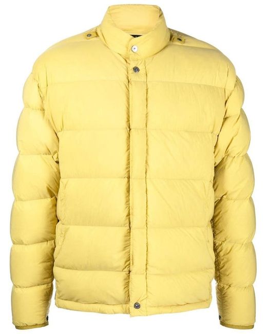 Stone Island Shadow Project Yellow Feather-down Padded Jacket for men