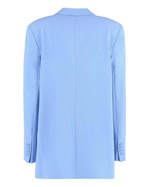 Michael Kors Blue Single-Breasted Two-Button Blazer