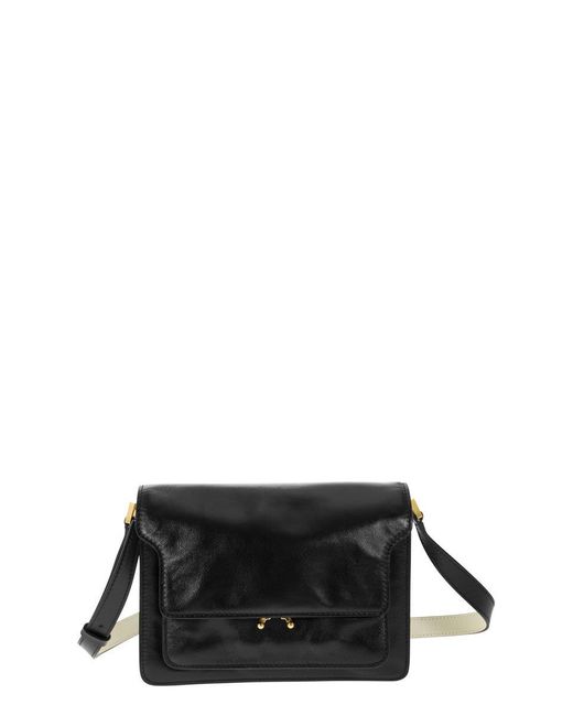 Marni Trunk Soft Bag Medium Leather in Black | Lyst