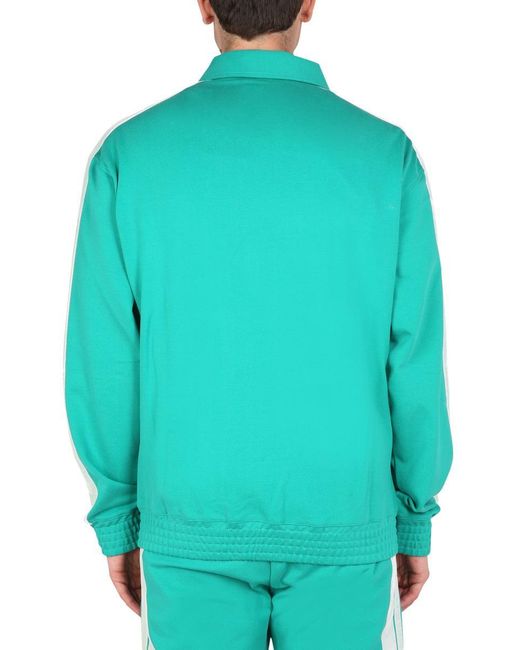MOUTY Blue Logo Embroidery Sweatshirt for men