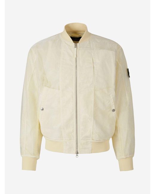 Stone Island Shadow Project Natural Mesh Patch Jacket for men