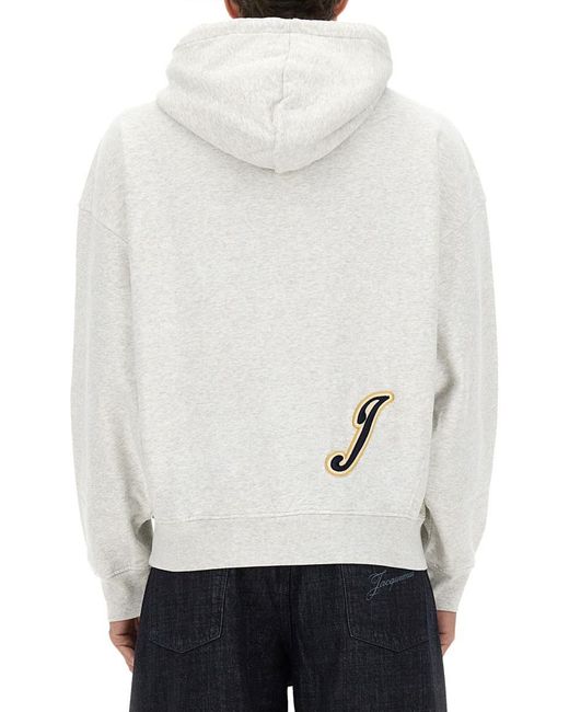 Jacquemus White The "Gio" Hoodie for men