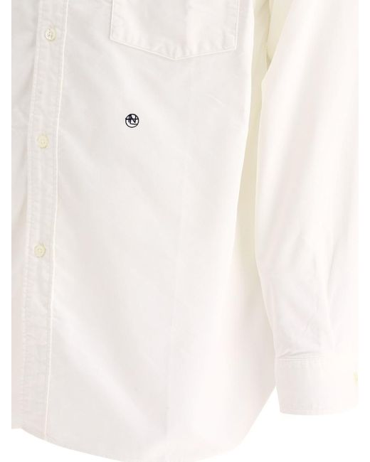 Nanamica White Button-down Shirt for men