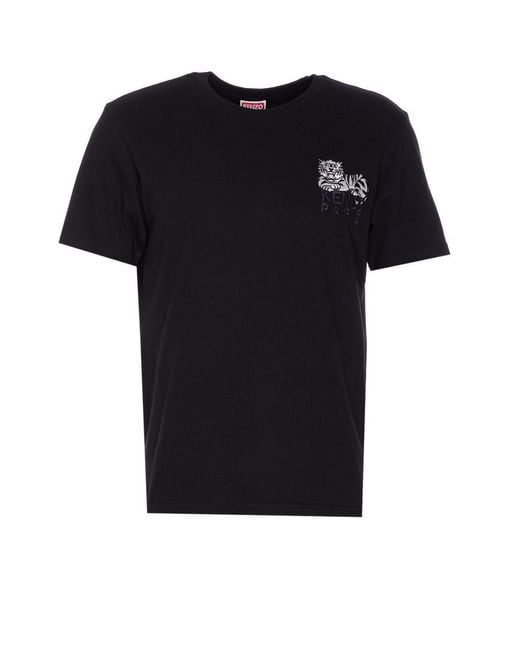 KENZO Black T-shirts And Polos for men