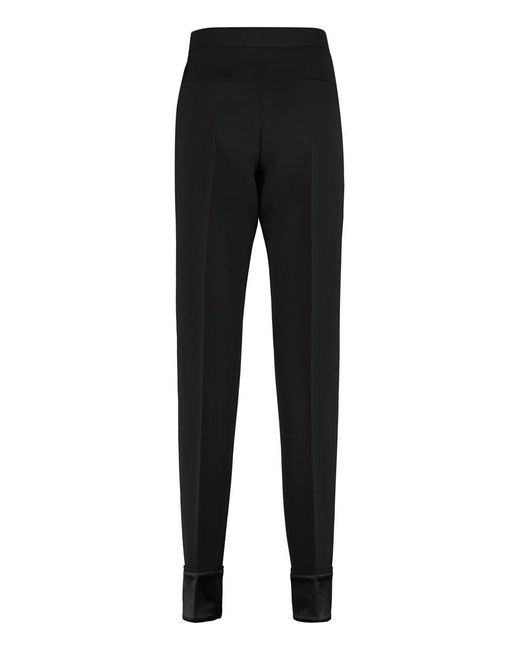 Givenchy Black Wool Tailored Trousers