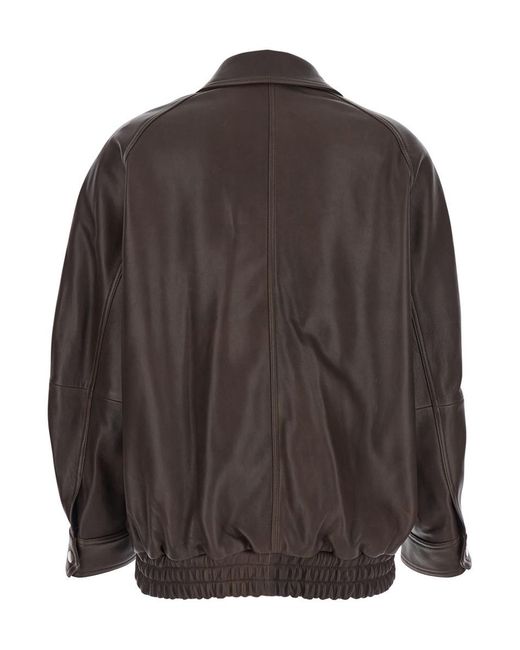 Nour Hammour Black 'Ariste' Jacket With High Neck With Buttons