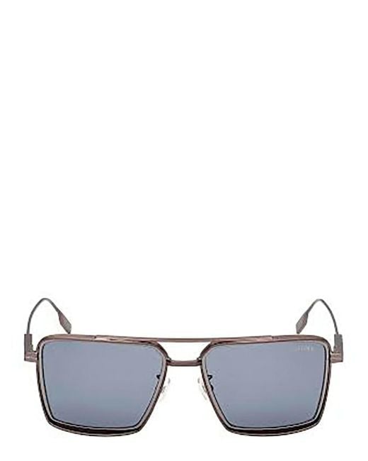 Zegna Gray Sunglasses for men