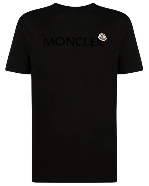 Moncler Black T-Shirts & Tops for men