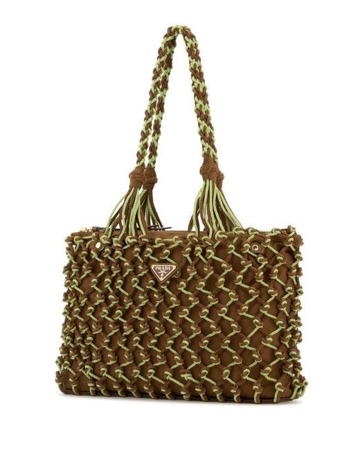 Prada Metallic Handbags.