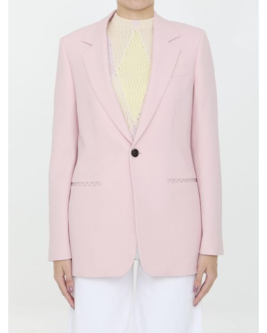 Burberry Pink Tailored Jacket