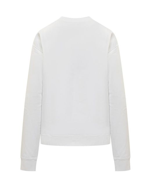 DSquared² White Icon Collection Icon Blur Fit Sweatshirt