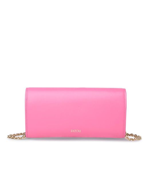 Patou Pink Jp Leather Crossbody Bag