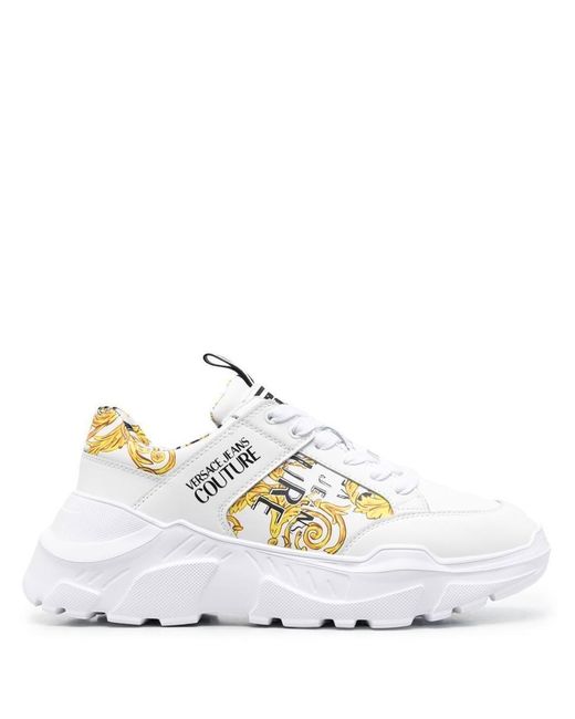Versace Jeans Couture Logo Couture Speedtrack Low-top Trainers in White ...
