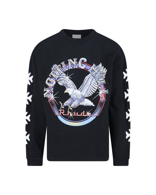 Rhude Blue T-Shirts And Polos for men