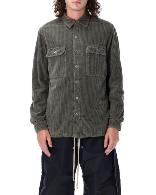 Rick Owens Gray Outershirt for men