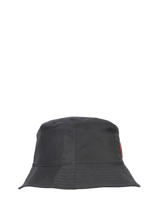 Raf Simons Black Reversible Bucket Hat for men