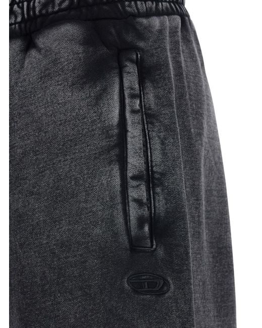 DIESEL Gray Trousers With Elastic Waist for men