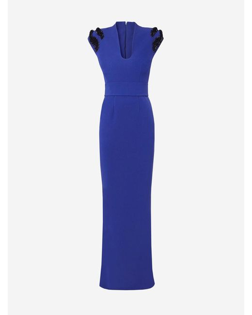 Safiyaa Blue Dana Skiathos Midi Dress