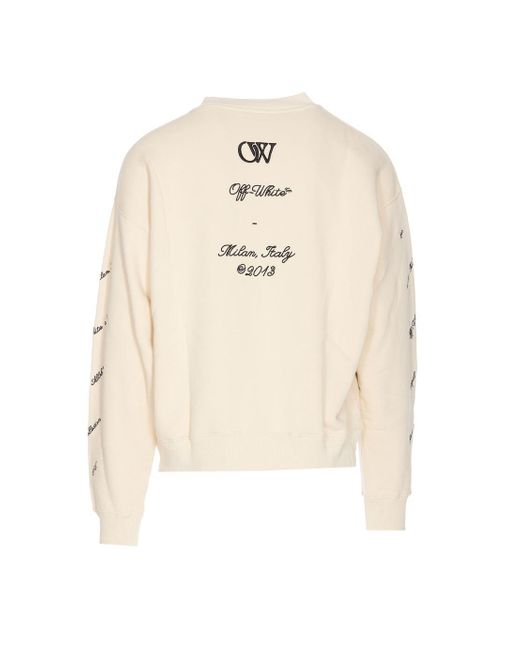 Off-White c/o Virgil Abloh Natural Off Sweatshirts for men