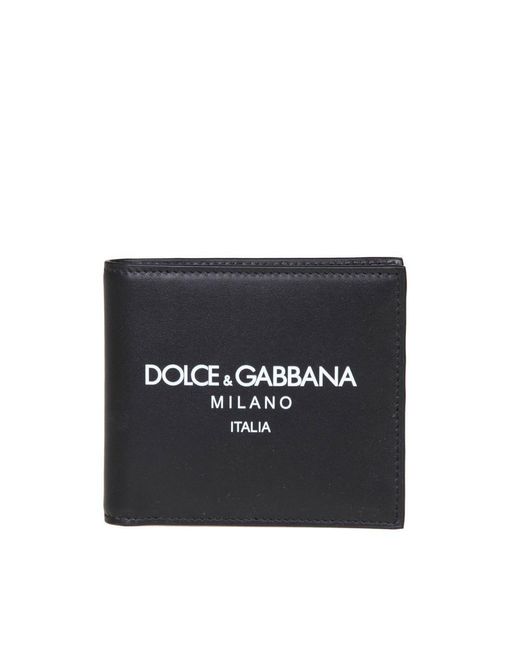 Dolce & Gabbana Wallet In Black Leather for men