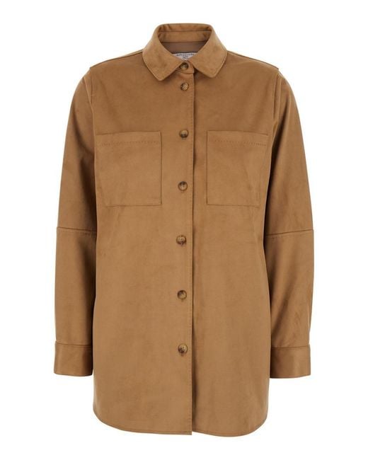 Urbancode Brown Shirt With Classic Collar