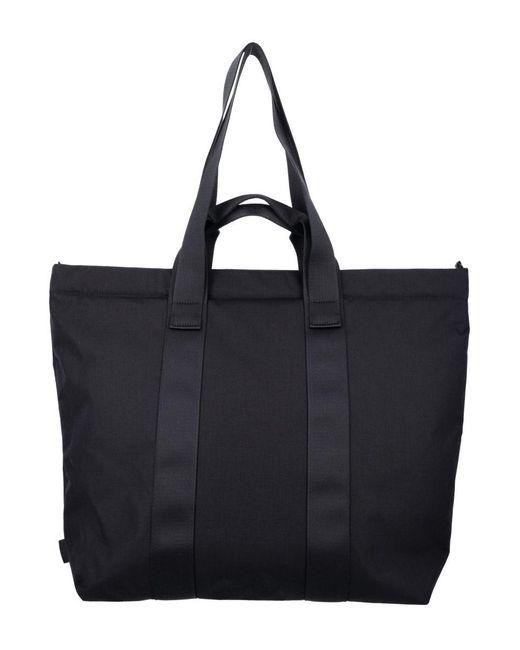 Y-3 Black Staple Shopper Bag