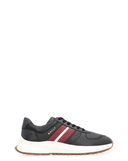 Bally Black Darsyl Leather Low-Top Sneakers for men