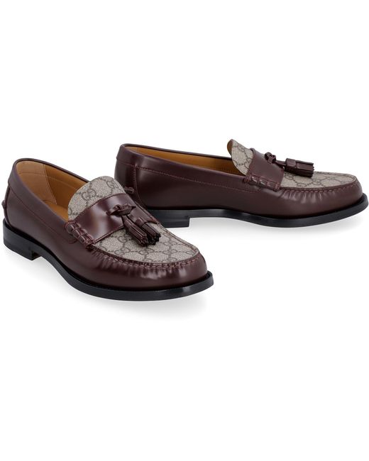 Gucci Brown Leather Loafers for men