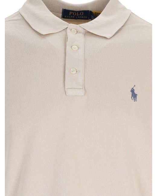 Ralph Lauren Natural Logo Polo Shirt for men