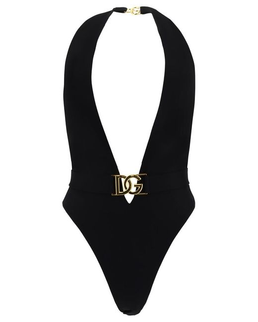 Dolce & Gabbana Swimsuit With Belt in Black Lyst