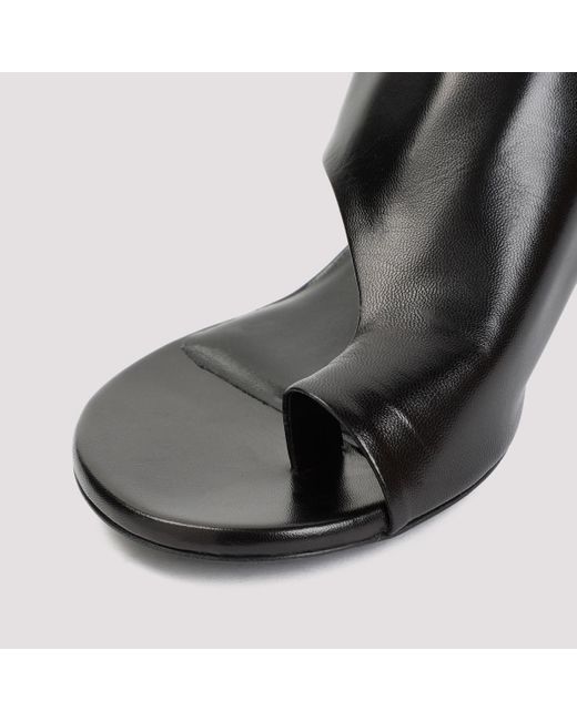 Jil Sander Black Ovine Leather Pumps Shoes