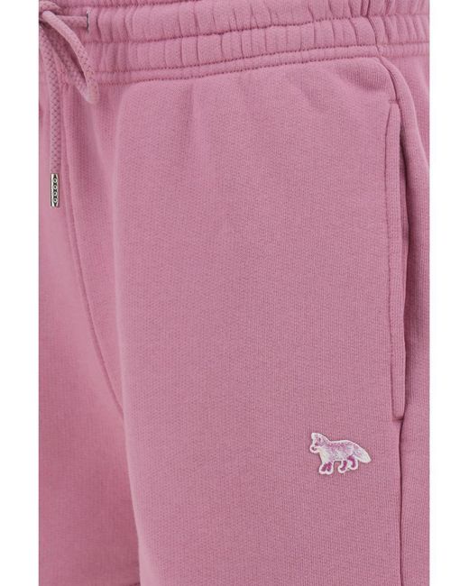 Maison Kitsuné Pink Bermuda Shorts