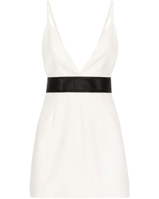 Dolce & Gabbana White Short Layered Dress
