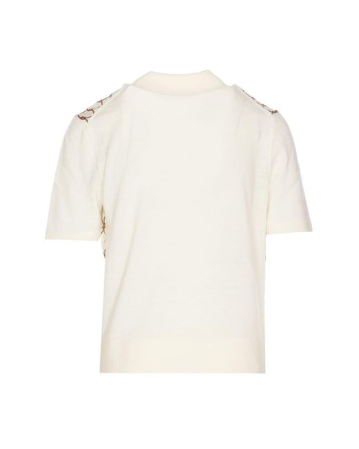 Tory Burch White T-Shirts And Polos