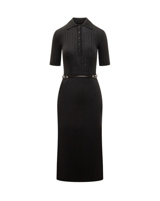 Givenchy Black Voyou Polo Style Dress