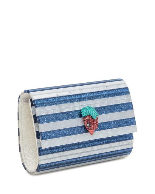 Kurt Geiger Blue Eagle Party Clutch Bag
