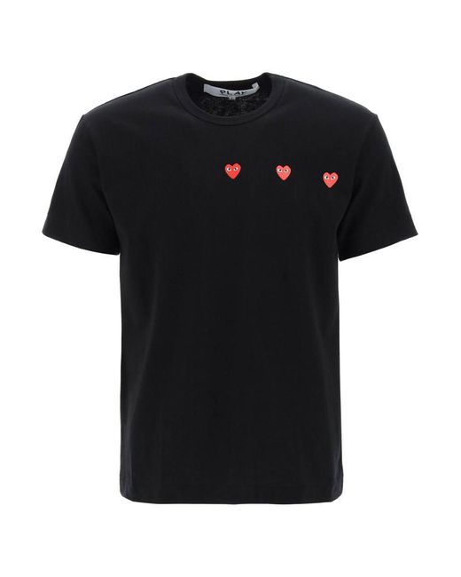 COMME DES GARÇONS PLAY Black "Round-Neck T-Shirt With Heart for men
