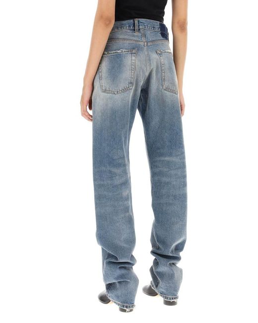 Maison Margiela Blue Loose Jeans With Straight Cut