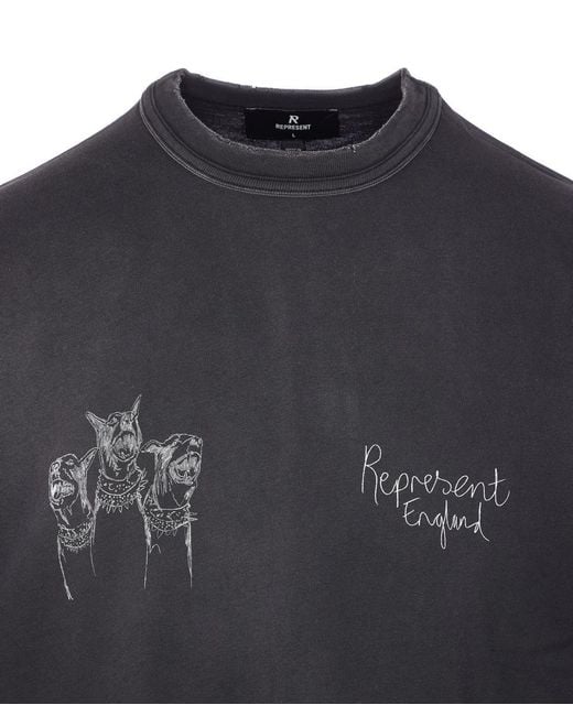 Represent Black T-Shirts And Polos for men