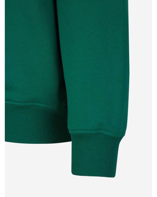 Casablancabrand Green Printed Cotton Sweatshirt for men