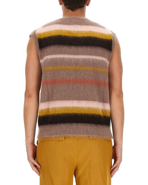 Etro Multicolor Vest With Stripe Pattern for men