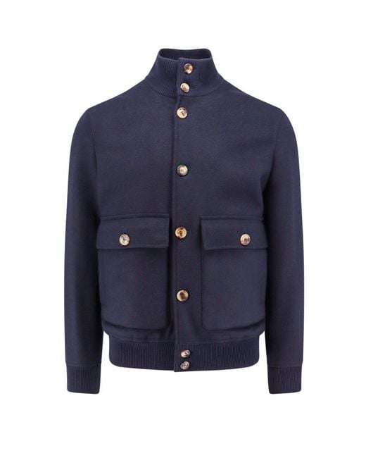 Brunello Cucinelli Blue Jacket for men