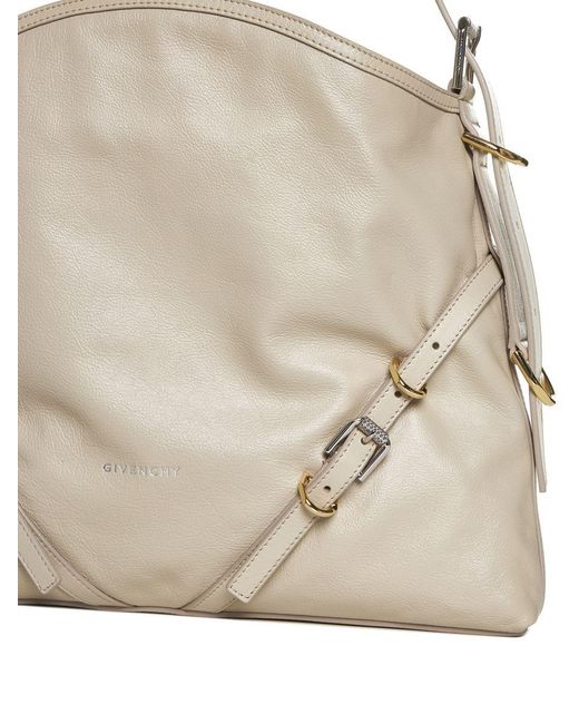 Givenchy White Voyou Leather Medium Bag
