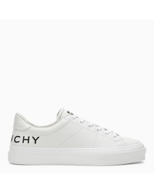 Givenchy White Stone City Sport Sneakers With Printed Logo for men