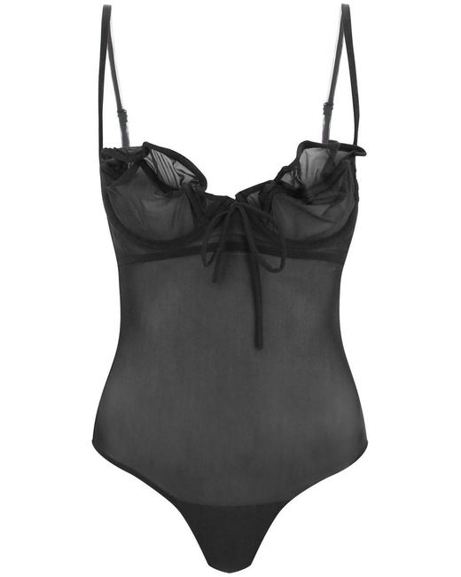 Y. Project Black Y Project Wired Mesh Bodysuit