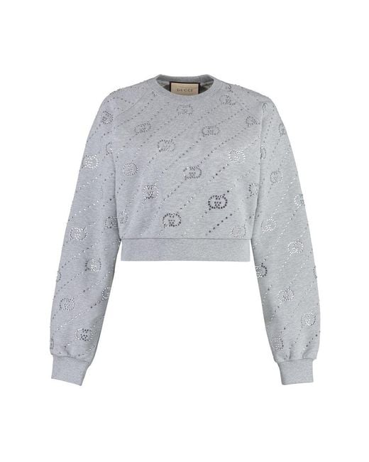 Gucci Gray Monogrammed Sweatshirt