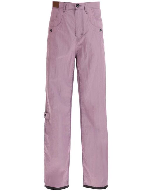 ANDERSSON BELL Purple Inside-out Technical Pants for men