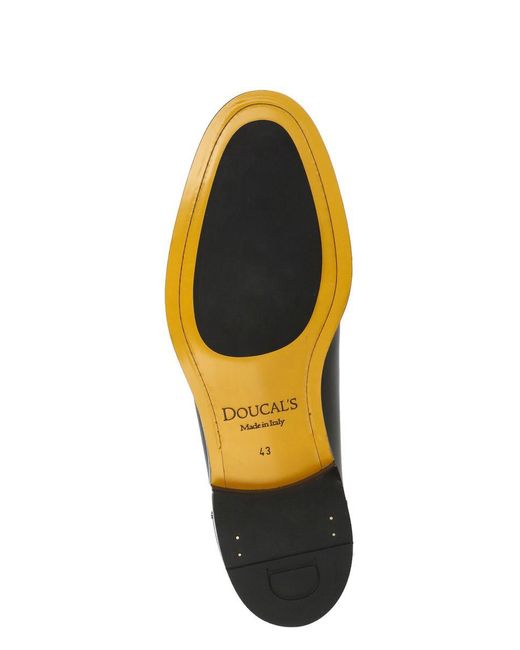 Doucal's Black Flat Shoes for men