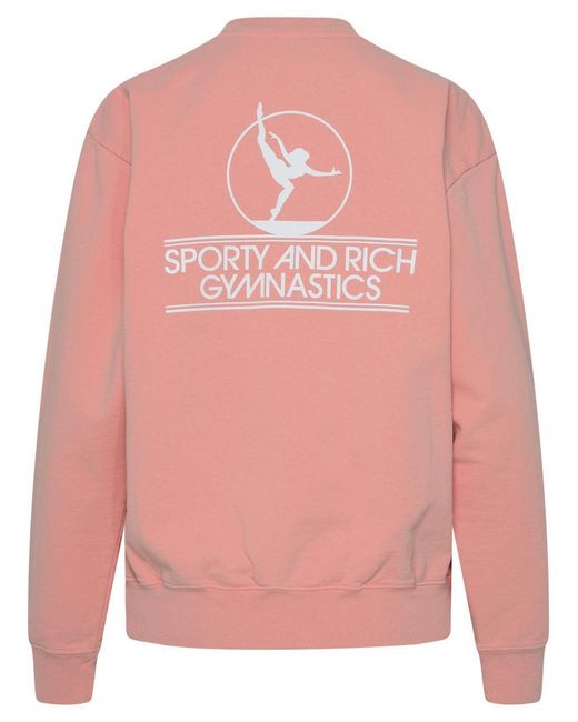 Sporty & Rich Pink Felpa Gymnastics