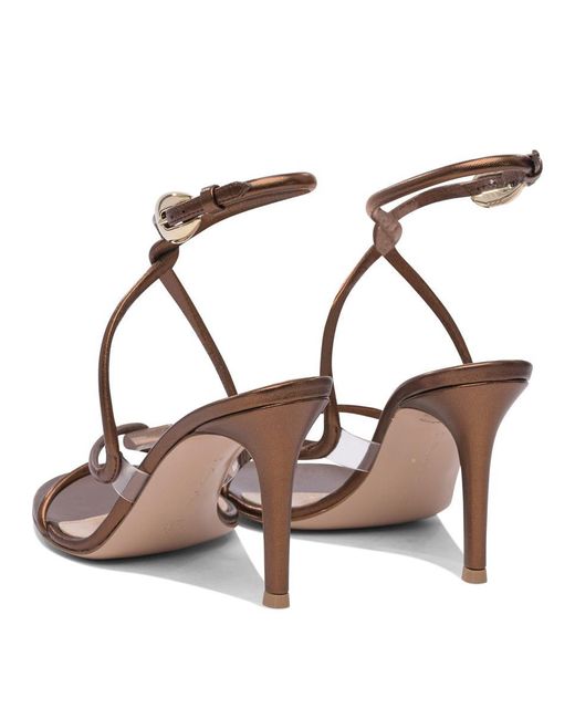 Gianvito Rossi Brown Mamba 85